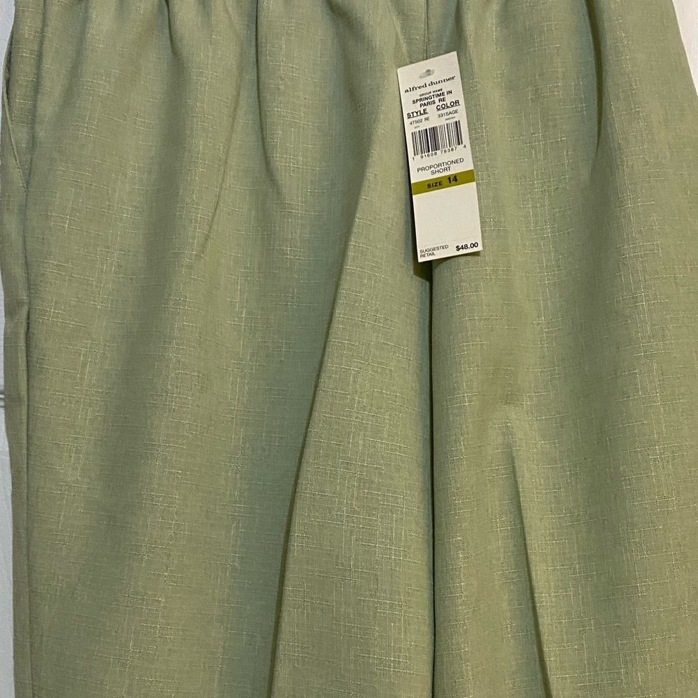 Alfred Dunner Sage NWT Springtime in Paris Proportioned Short 14 - Picture 5 of 9
